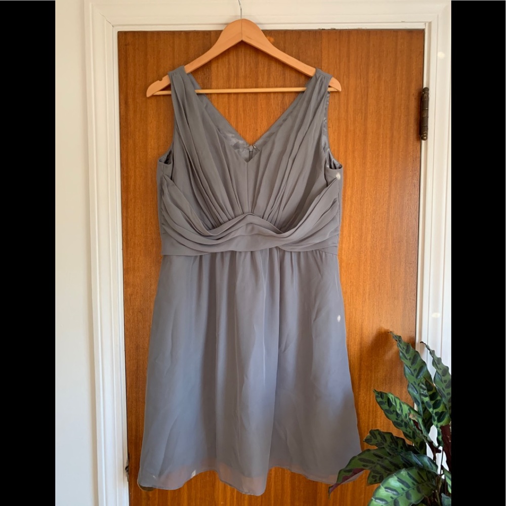 Dove & Dahlia Gray Bridemaid Dress